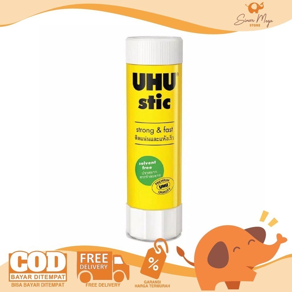 

UHU Glue Stick 21 gr/ Lem Kertas Stik Murah