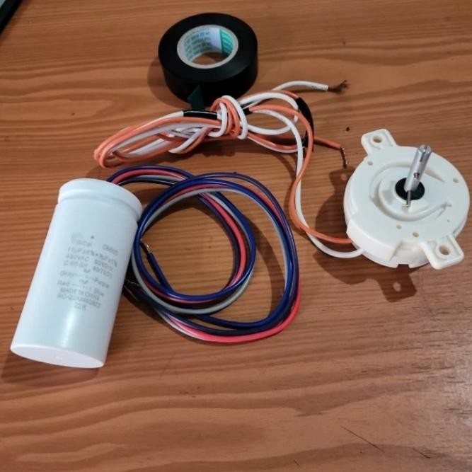 BEST paket mesin cuci kapasitor 10+ 3 uf dan timer spin sharp ori