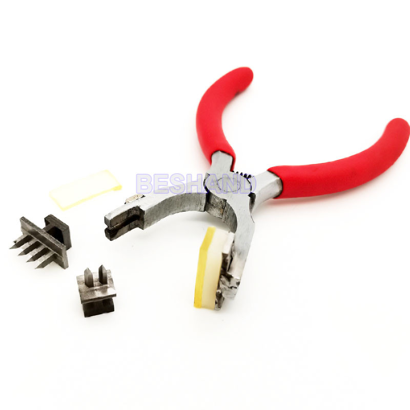 

Leather Craft Tools Hole Punch Plier Silent Pricking Iron Diamond Chisel Sets French Stitching Chisel 4mm/3.38mm for Sewing Hole