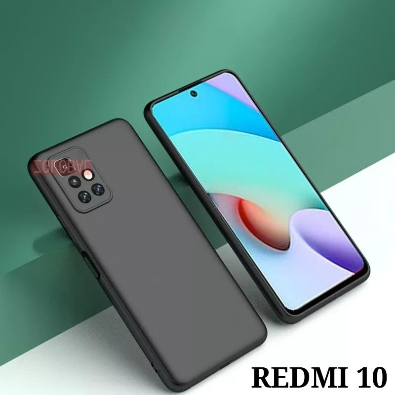 CASE XIAOMI REDMI 10 2021 2022 REDMI 10 5G PREMIUM MATTE SOFT BLACK SLIM FIT CASE