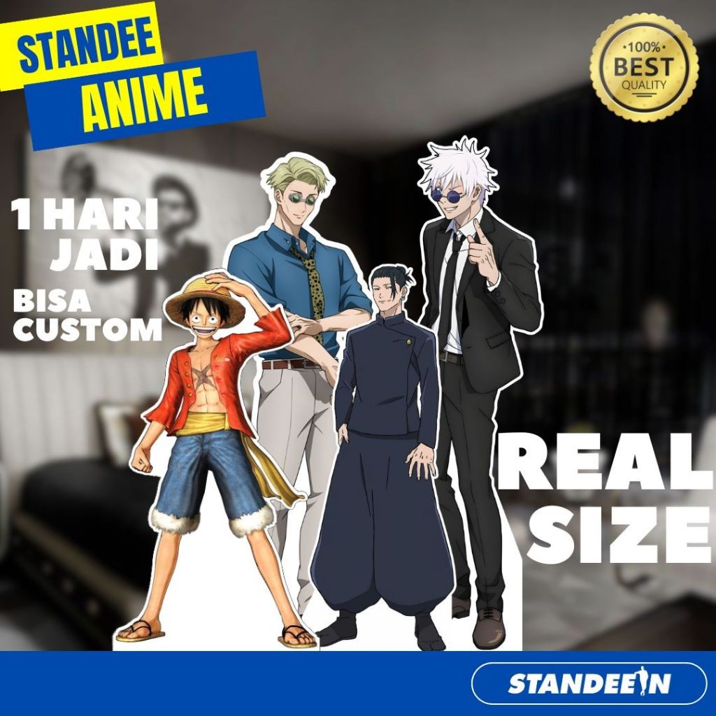 Standee Figure Custom Anime Real Size Bisa Pilih Karakter