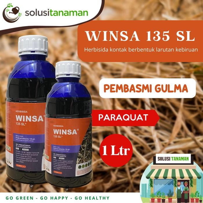 Obat Hama Rumput Winsa @1Ltr Herbisida Pembasmi Hama Gulma Rumput Liar