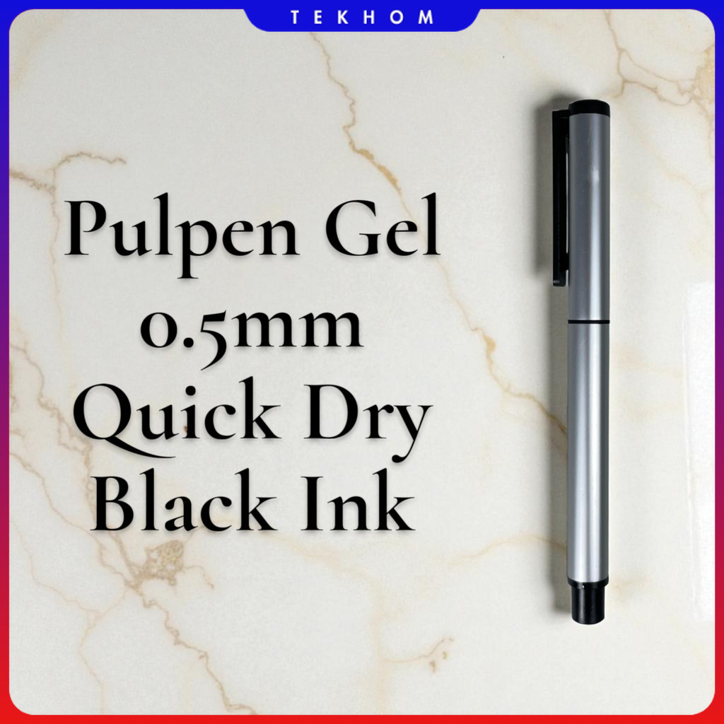 

Kaco Pena Pulpen Gel 0.5mm TUBE Roller Quick Dry Black Ink 1 PCS - K80