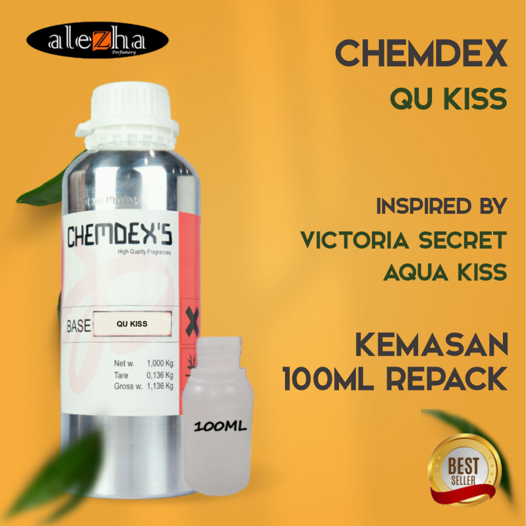 BIBIT PARFUM MURNI QU KISS | 100ML | CHEMDEX | REPACK