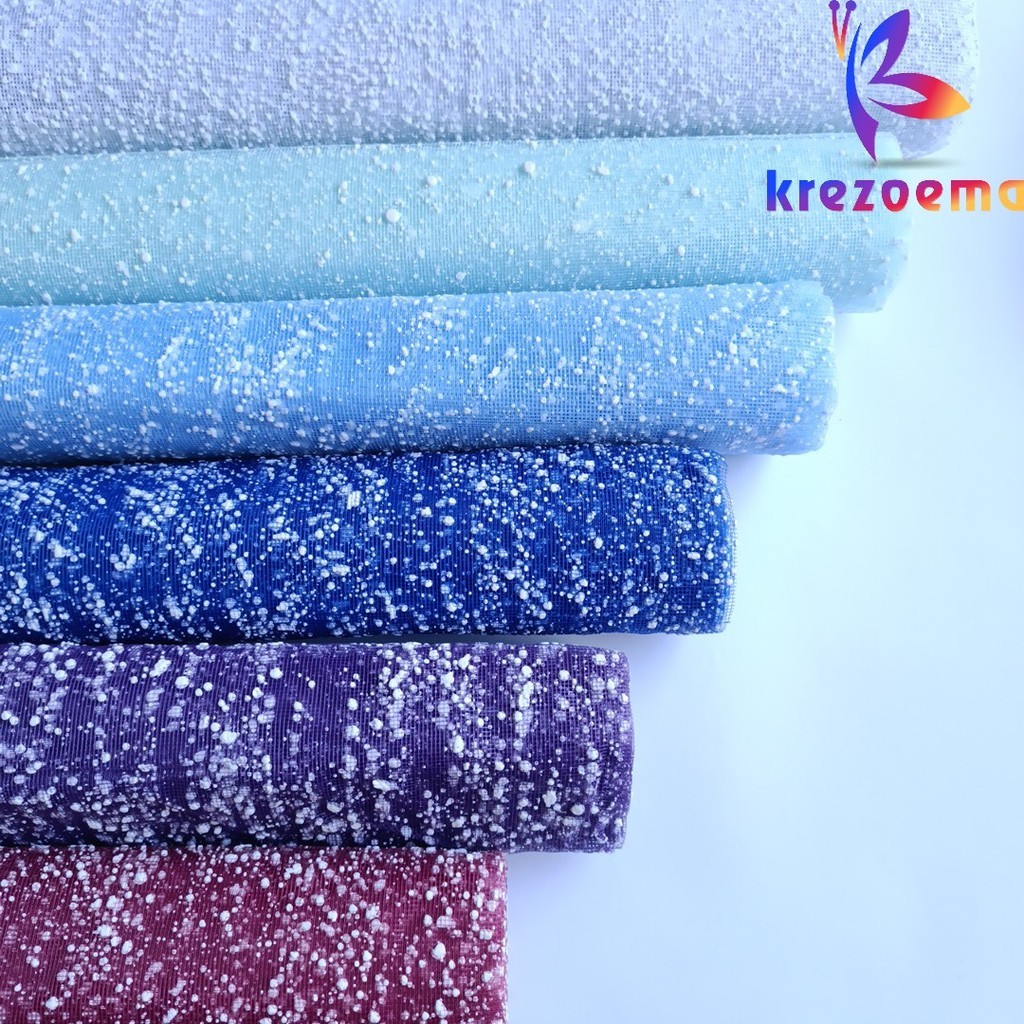 Kertas tile salju  snow mesh tile bucket lembaran flower wrapping snow tile