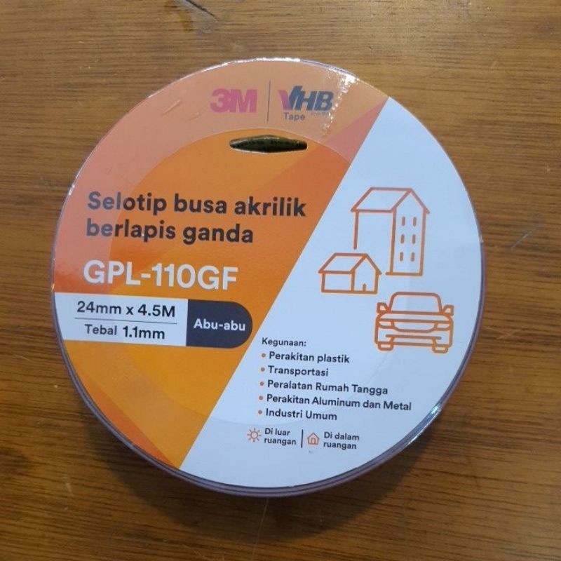 

Double Tape VHB tape 24mm x 4.5m 3M Merah Original