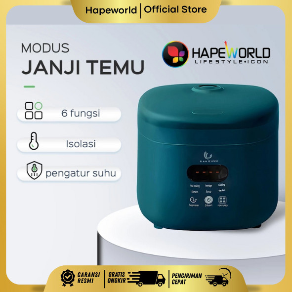 HAN RIVER RICE COOKER 1.2L HRRC02GN - GARANSI RESMI