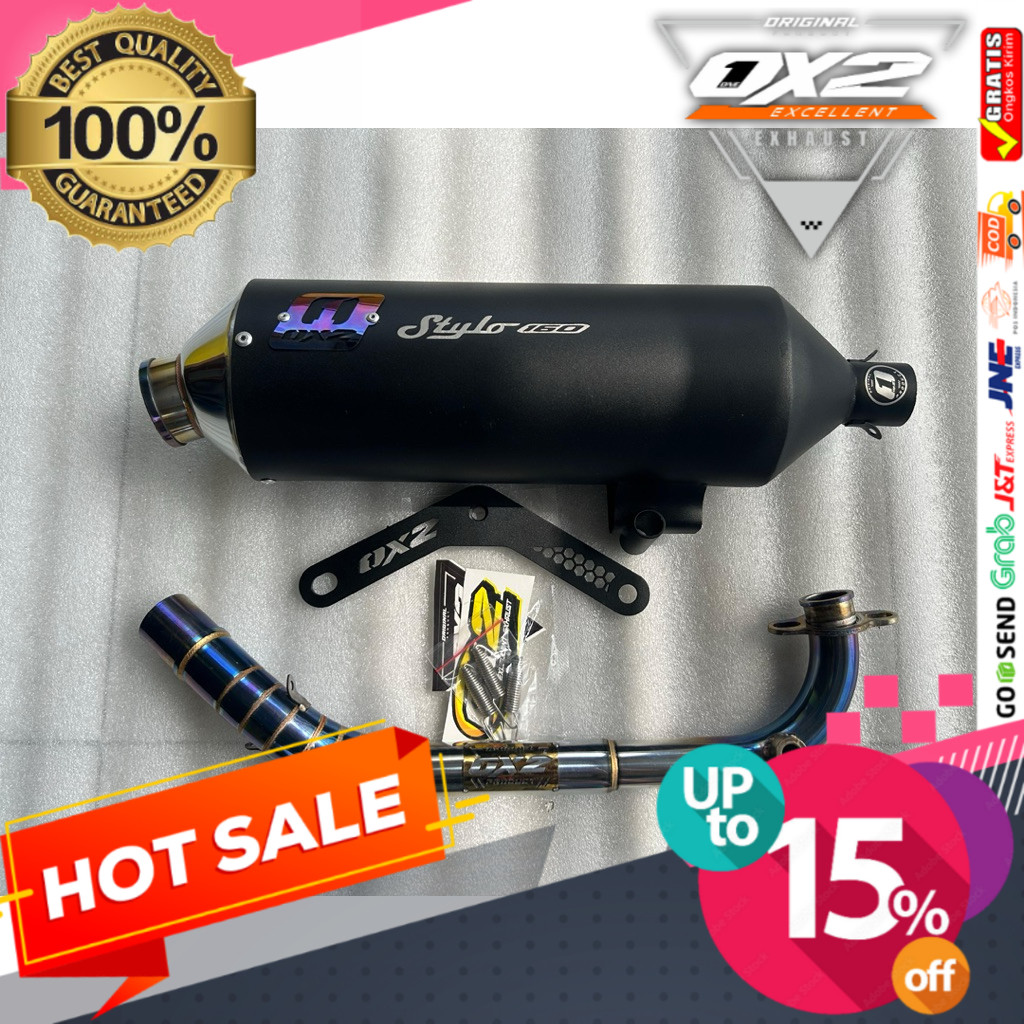 KNALPOT STD RACING HONDA STYLO 160cc ORIGINAL OX2 RACING