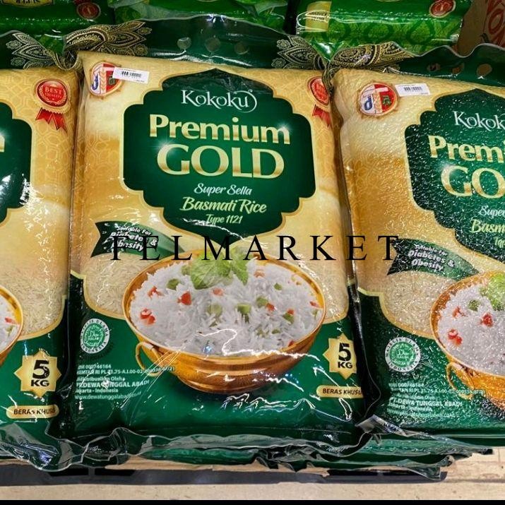 Beras Kokoku Basmati Rice Premium Gold / Beras Kokoku Basmati / 5 Kg