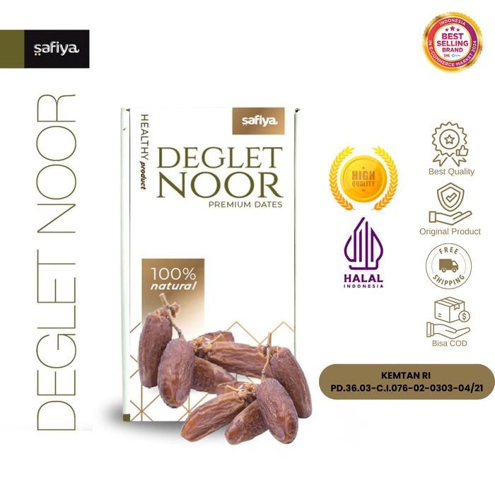 

SALE Safiya Kurma Tunisia Tangkai 500 Gram Deglet Noor Makanan - 500 grTERLARIS