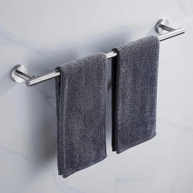 Rak Handuk Stainless 1 Baris 50 cm / Gantungan Handuk Kamar Mandi