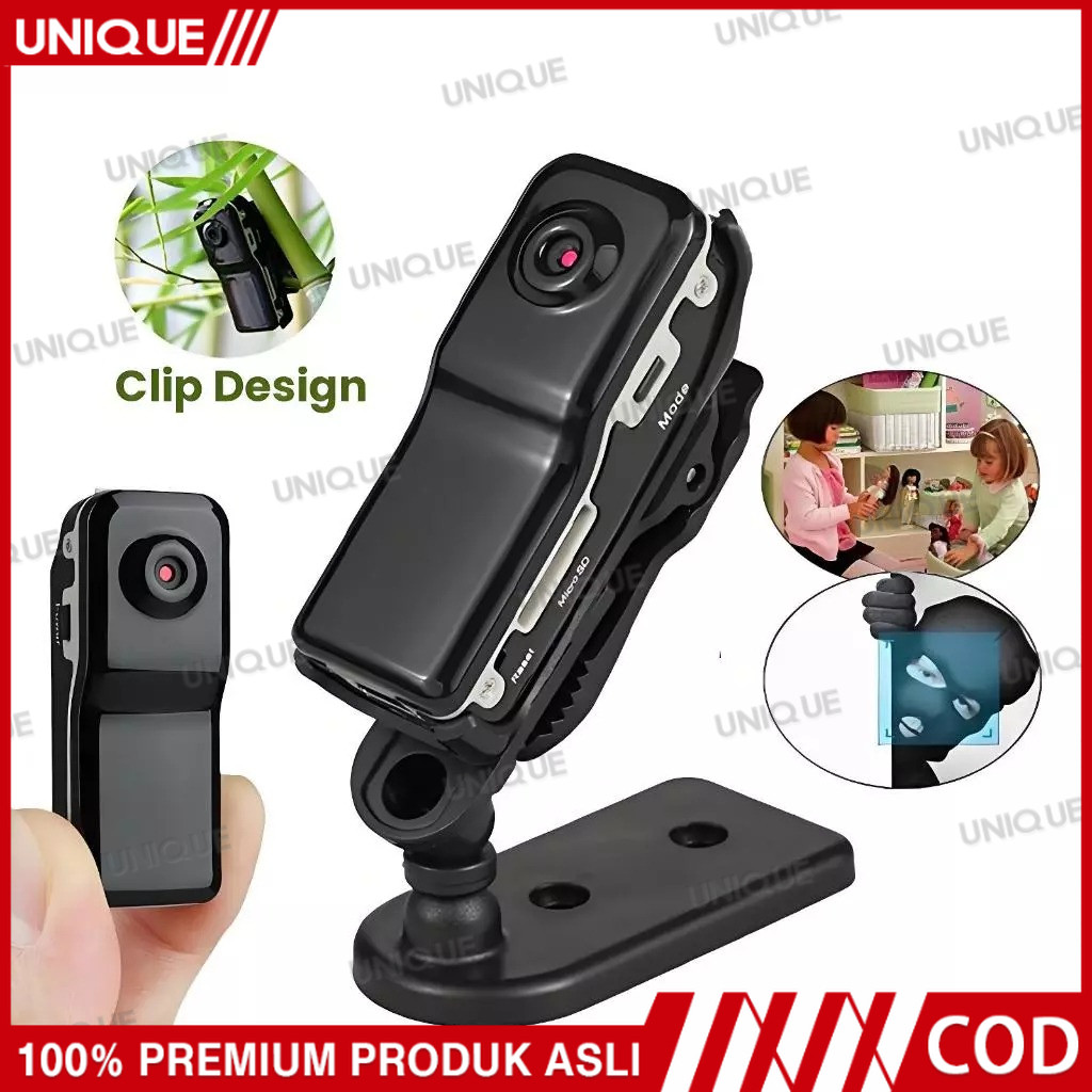 UNIQUE Camera HDVR mini MD80 Mini kamera smart Kamera Pengintai Digital Spy Kamera Video Foto Voice 