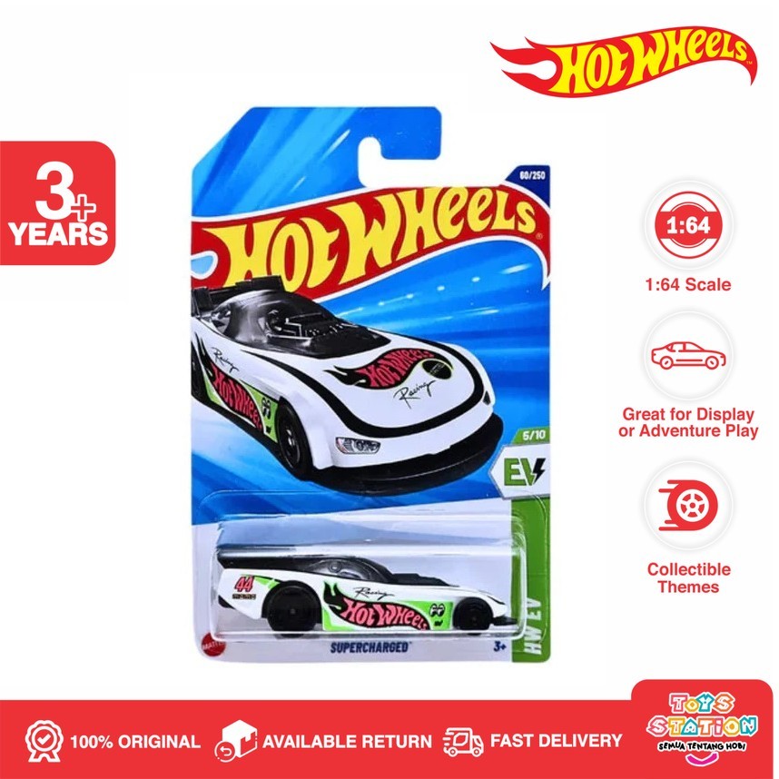 Hot Wheels Supercharged White - Lot H 2025