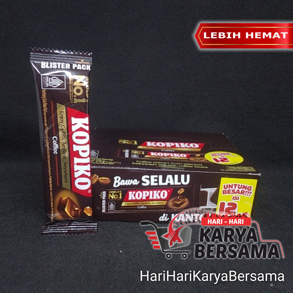 

MAKANAN RINGAN PERMEN KOPIKO COFFEE CANDY BLISTER PACK 12'S X 17,5GR