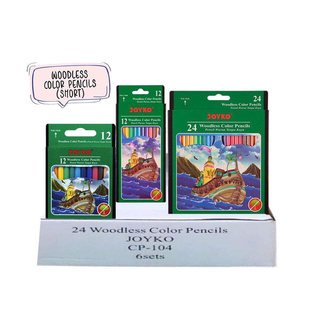 

PENSIL WARNA JOYKO 24 WARNA PANJANG CP-104 [1 BOX] / PENSIL MENGGAMBAR / MEWARNAI / PERLENGKAPAN MELUKIS ISI 12 WARNA PANJANG PENDEK / PENCIL COLOR