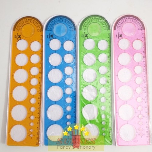 

BPP Penggaris cetakan lingkaran bulat ruler busur BT 940