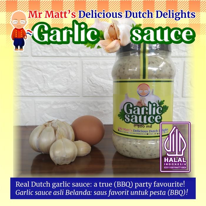 

Dutch Garlic Sauce (knoflooksaus bawang putih) jar 500 ml