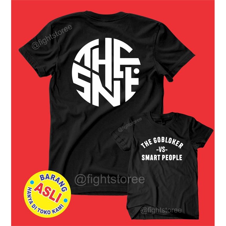 (COD) KAOS THE GOBLOKERS SMART PEOPLE THE SANTOSO Combed Sablon - M