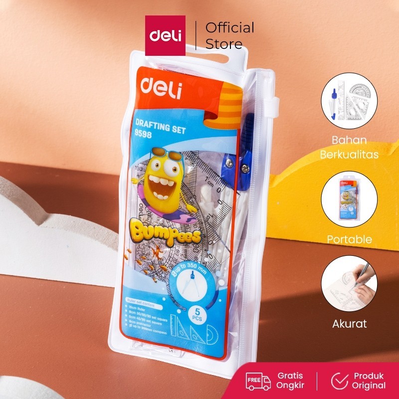 

Deli Set penggaris + Jangka sekolah E9598