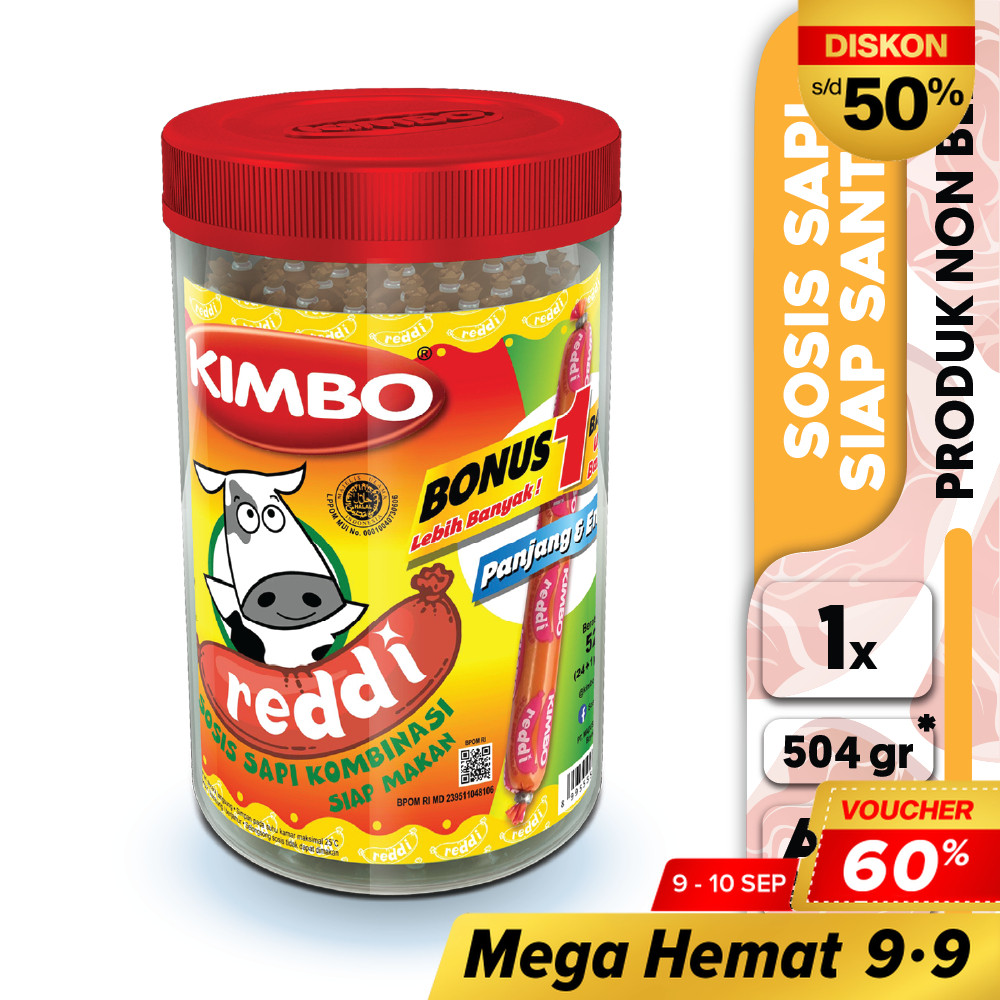 

KIMBO Reddi Sosis Sapi Toples