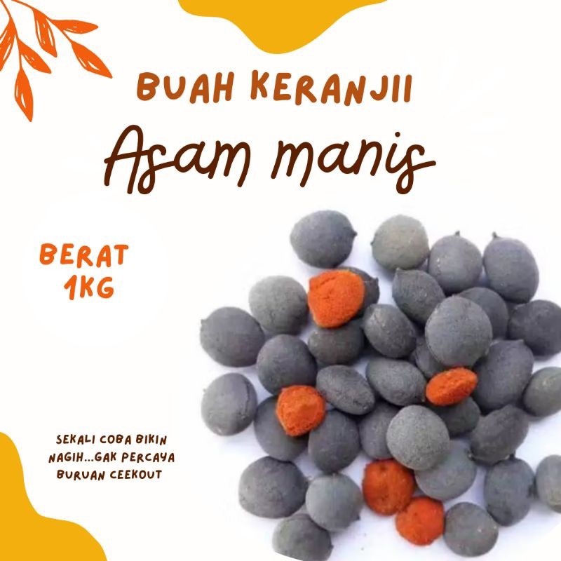 

Buah keranji asam manis SUPER 1kg cina cino beludru free packing dus