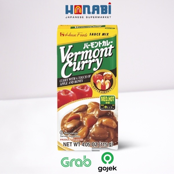 

HOUSE Vermont Curry Medium Hot 115g - Kari Jepang Pedas Sedang Made In Japan