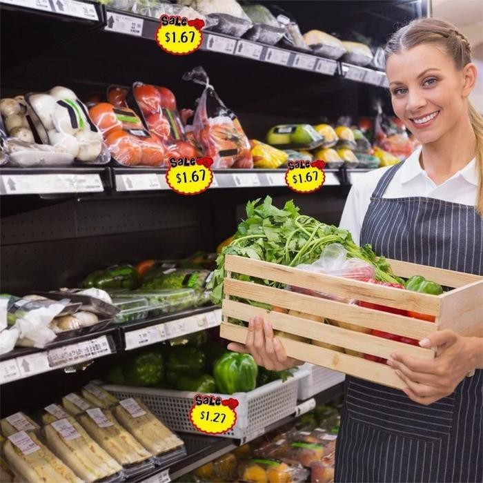 

Promo 50pcs Kertas Harga Promo Pop Card Kertas Penjepit Harga Tulisan Sale - Baru-50pcs