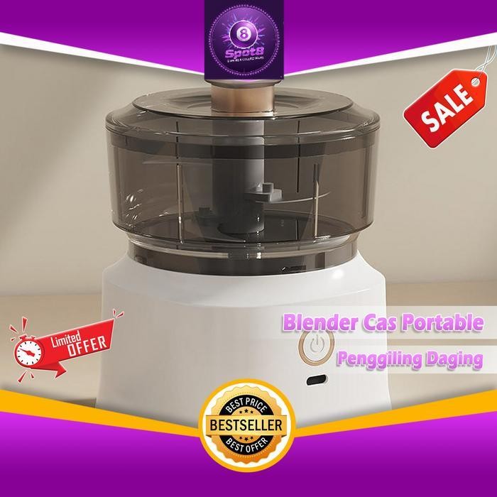 Spot8Murah Blender Cas Portable Penggiling Daging Bawang Kacang Sayur Buah A036 - HIJAU A036