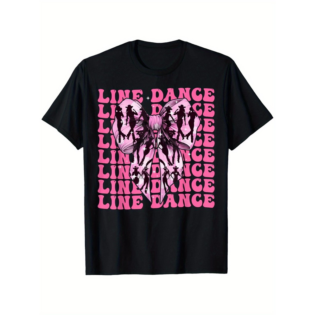 Kaos Line Dance Mama Motif Pita Coquette Baju Wanita Kado Hari Ibu