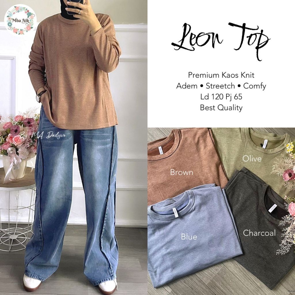 Fashion Wanita HQ  LEON TOP From mA