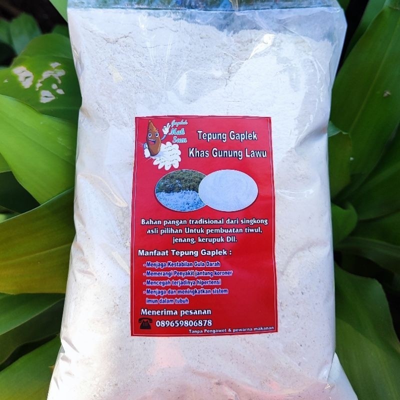 

Tepung Gaplek/Tepung Tiwul/Tepung Singkong Asli 1kg