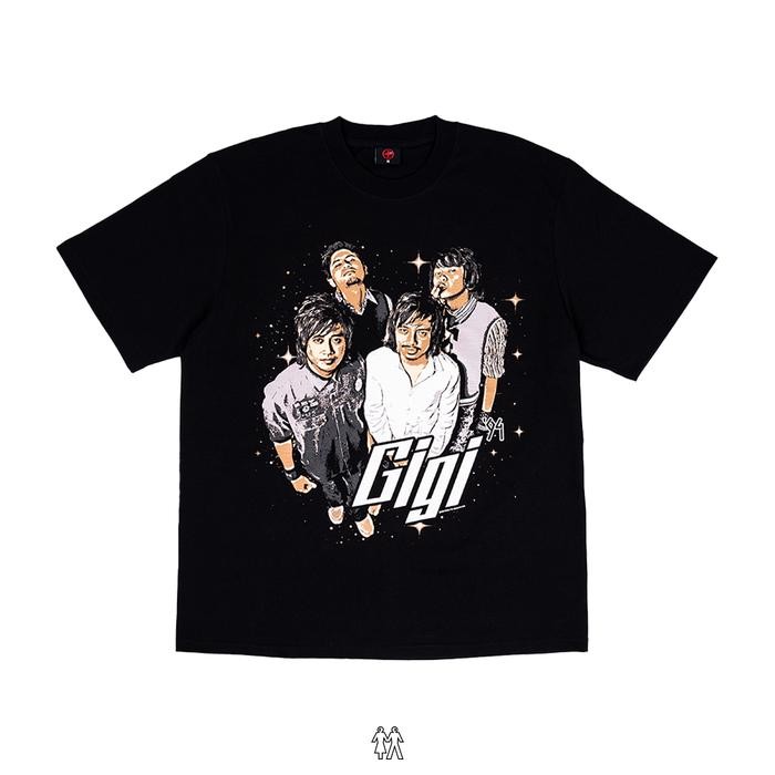 (COD) GIGI BAND MERCHANDISE - Kaos - T-Shirt - Early 2K (Hitam) - S