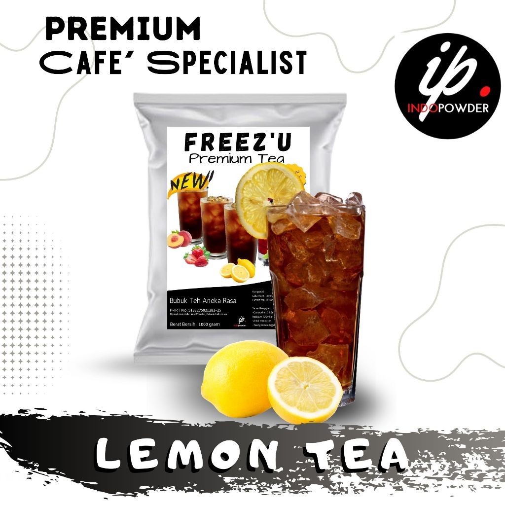 

Indopowder - Bubuk PREMIUM LEMON TEA 1Kg Untuk Cafe, Waralaba, Resto & Usaha Minuman Kekinian