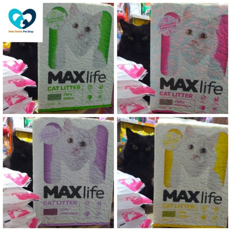 Maxlife Tofu 7 Litter/ Cat Litter/ Pasir Tofu