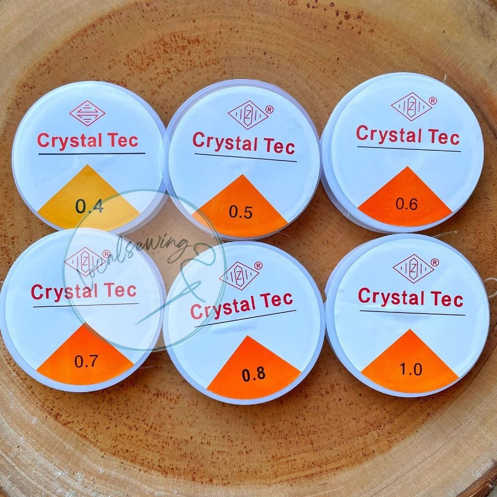 (asian mote) Tali Senar Elastis Gelang 0,4 0,5 0,6 0,7 0,8 1.0mm / Senar Gelang Elastis Warna Bening