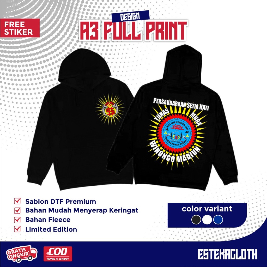 HOODIE PSHW PERSAUDARAAN SETIA HATI TUNAS MUDA WINONGO MADIUN - JAKET PSHW TERBARU - JAKET SH WINONG