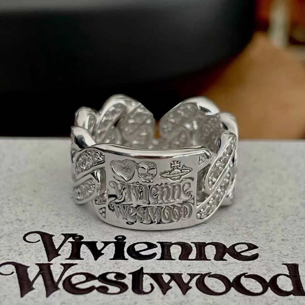 Tengkorak Saturnus mengukir cincin ukiran cincin terbuka