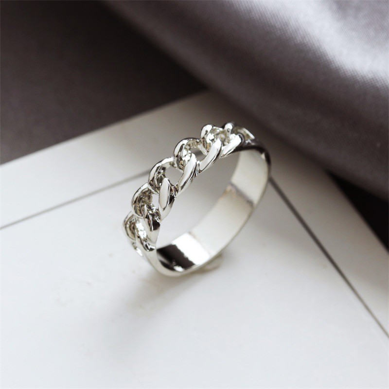 Perhiasan Korea, cincin kosong rantai, kios jalanan, cincin sungai dan danau, produsen