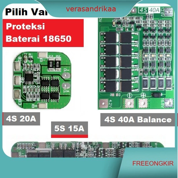 Modul Proteksi Baterai 18650 Battery Protection Module BMS 4S 5S