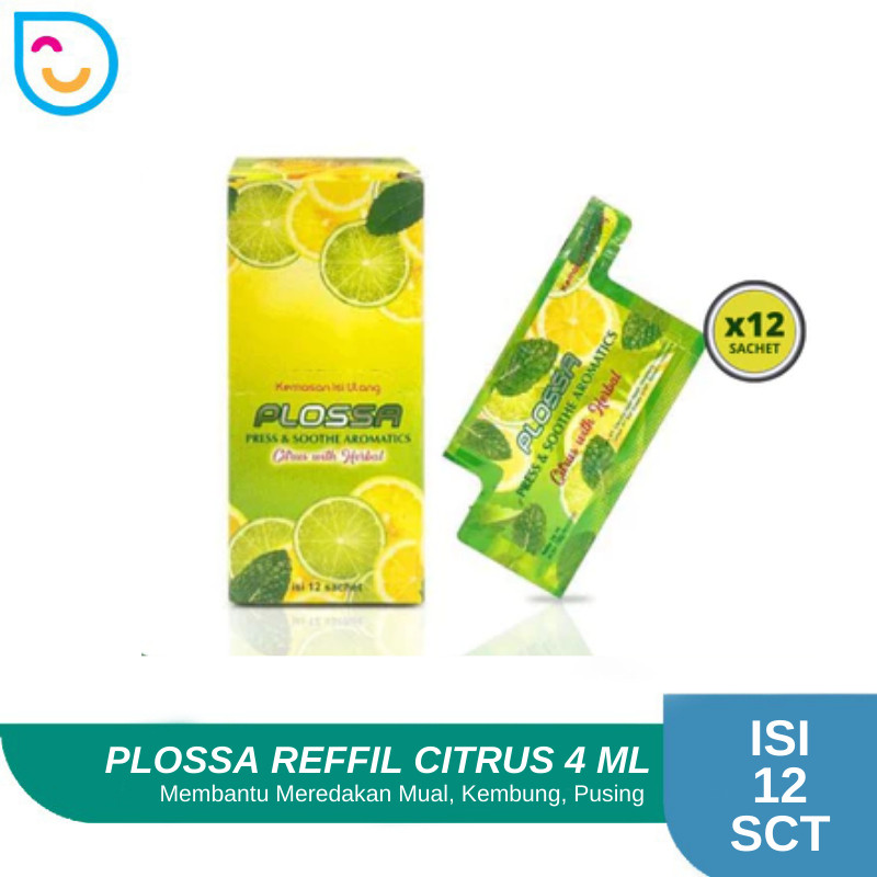 Plossa Mini Reffil Citrus 1 Box 12 Sachet
