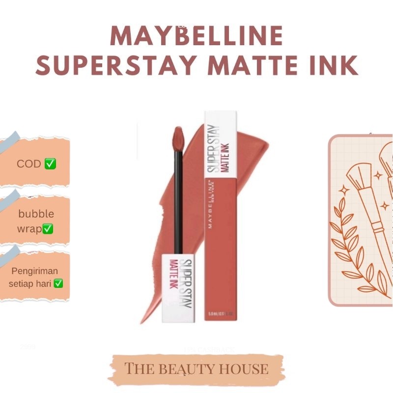 ORIGINAL 100% MAYBELLINE SUPERSTAY MATTE INK LIPSTICK