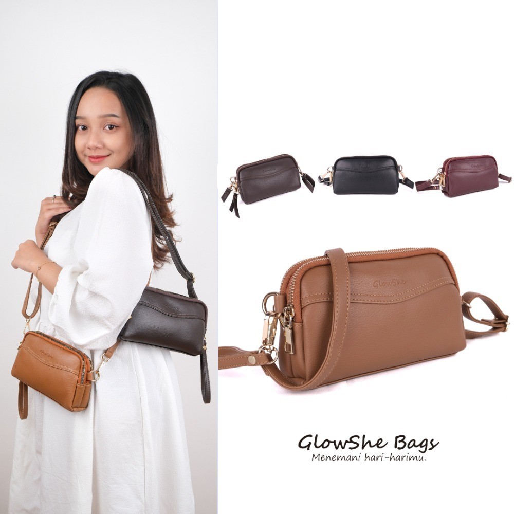 RIMA_SHOP.IDGlowSheBags MINORY BAG | Clutch Wanita Tas Selempang Wanita Premium Women Sling Bag Shou