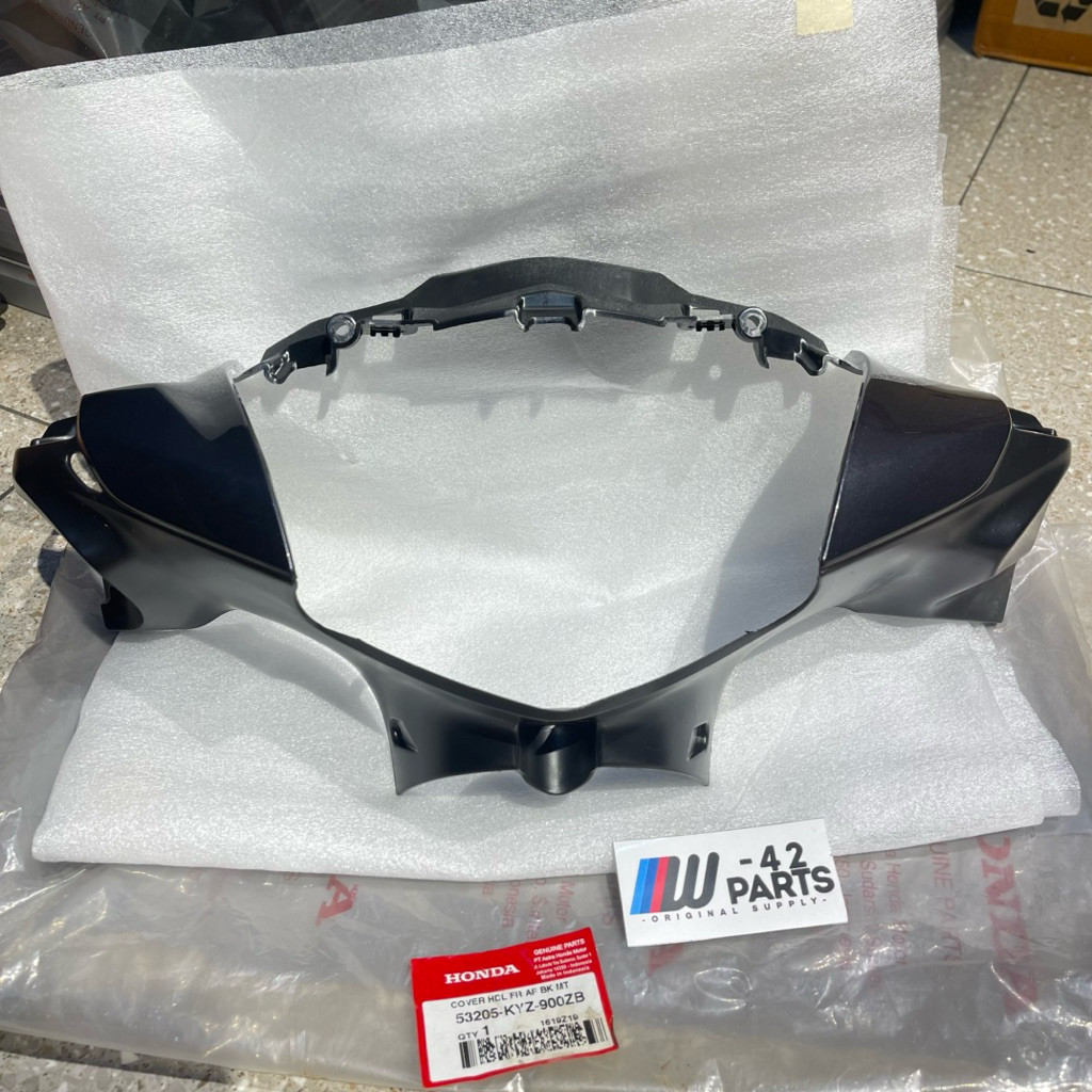 BATOK KEPALA LAMPU DEPAN SUPRA X 125 X125 HELM IN HITAM ORIGINAL AHM 53205 KYZ 900ZB