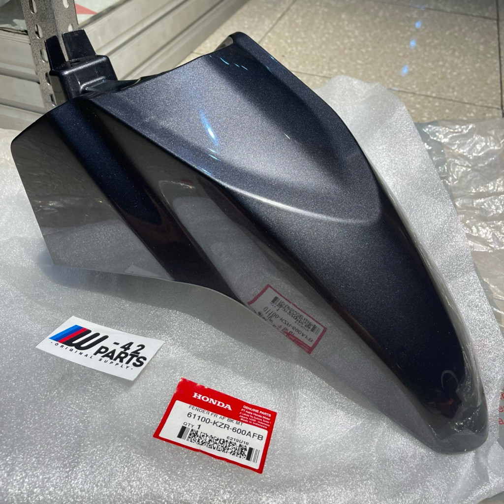 SPAKBOR SLEBOR DEPAN VARIO TECHNO 125 FI OLD LAMA KZR ABU ABU GELAP METALIK ORIGINAL AHM 61100 KZR 6