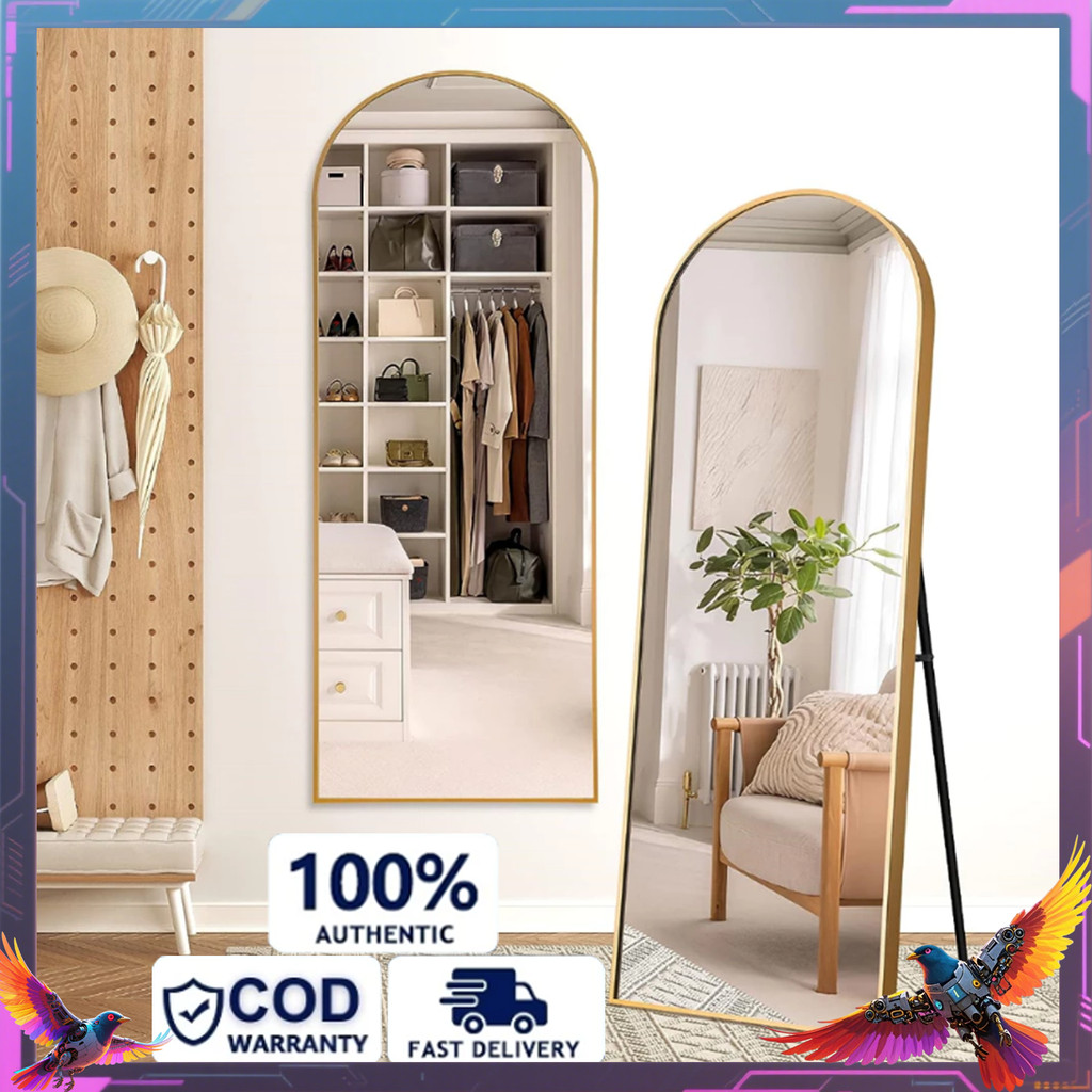 COD Standing Mirror Premium Standing Mirror Cermin Standing Oval Standing Mirror 150-165*40-60CM Cer