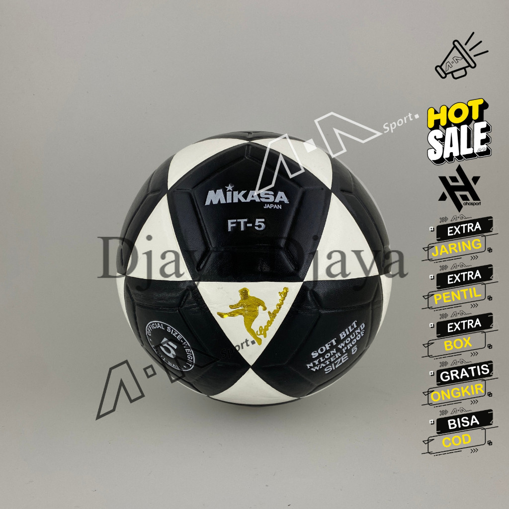 PromoMIKASA Bola sepak ORIGINAL MIKASA FT5 bola sepak kaki size 5 original