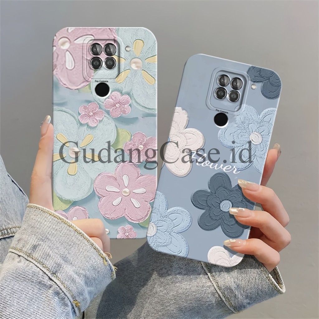 GudangCase Id Redmi Note 9 / Redmi Note 9 Pro Casing Ponsel Procamera Motif Bunga