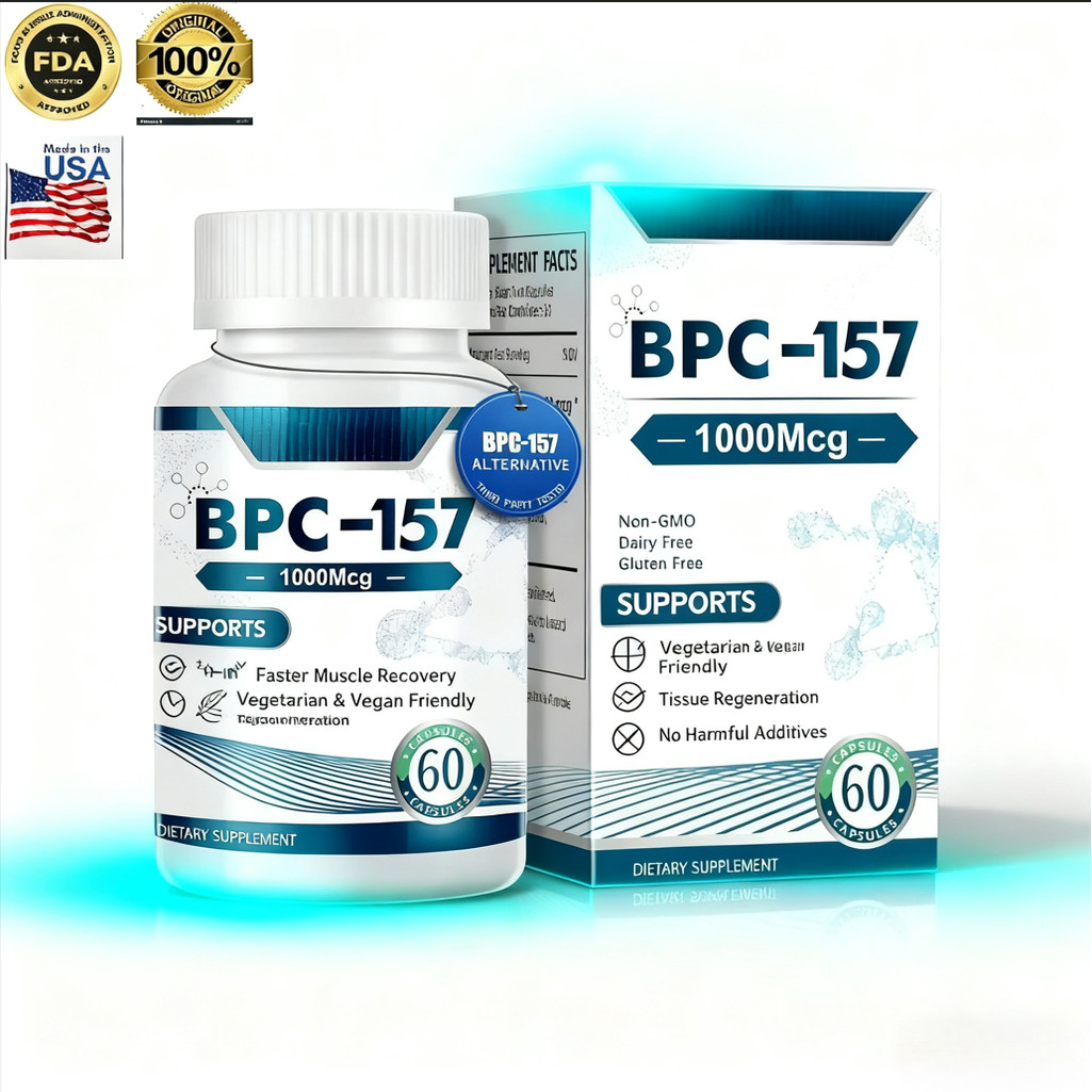 Kapsul Vegetarian BPC157 – Pemulihan & Pembentukan Otot, Suplemen Peptida Regeneratif