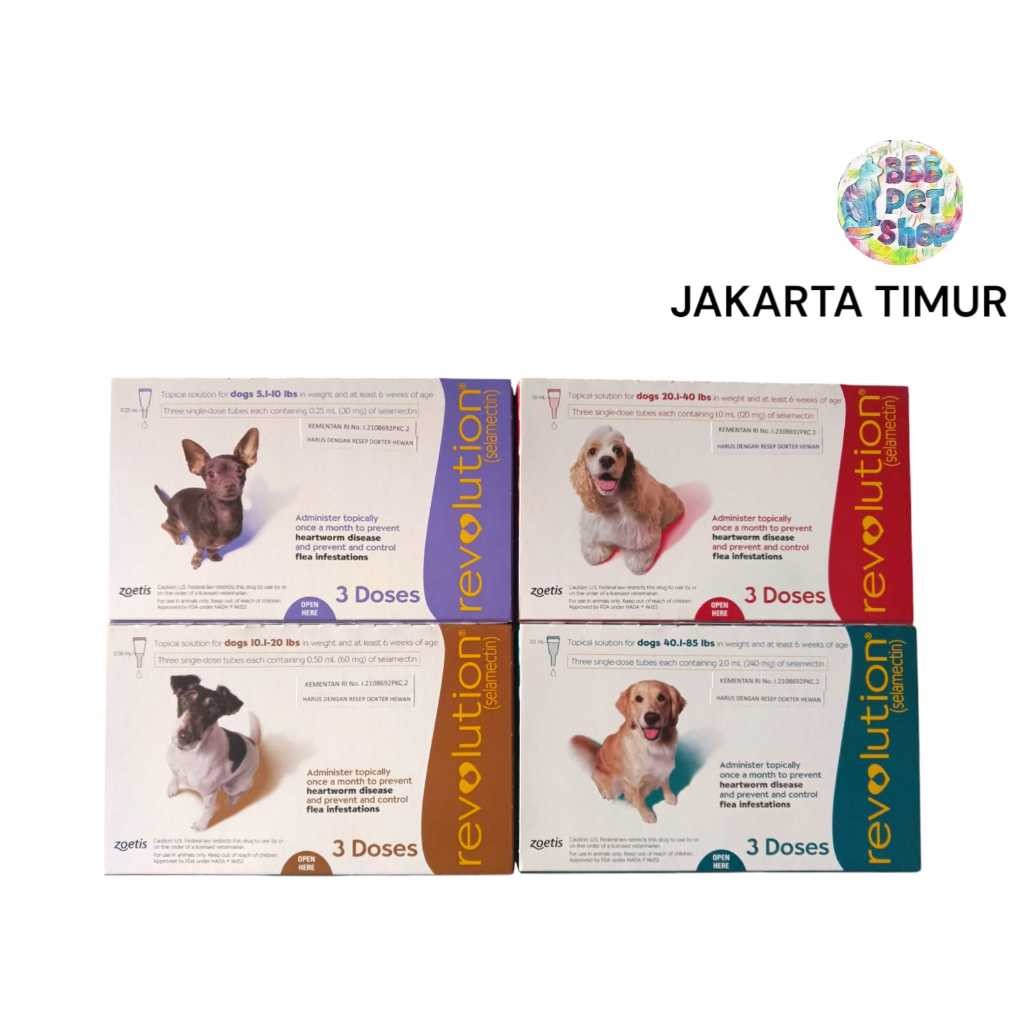 Revolution Anjing Teal / Revolution Teal / Obat Kutu Anjing