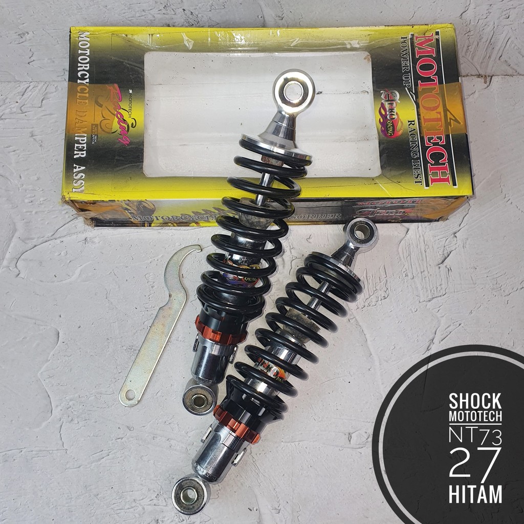 Shockbreker Shock Mototech NT73 Jupiterz/Jupiter Z1/vegaZR/VegaRnew/F1zr 27 merah /putih/hitam